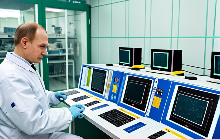 **
A high-tech Russian microchip factory, featuring engineers in clean suits working on advanced equipment. In the background, display IC cards and RFID tags. The scene emphasizes innovation, showcasing both Russian technological advancements and the challenges of Western sanctions. Fully clothed, appropriate attire, safe for work, professional, perfect anatomy, correct proportions, natural pose, high quality.
**