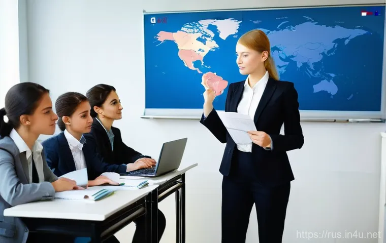 러시아어와 러시아 외교 - **Prompt 1: Cultural Crossroads in Central Asia**
    "A vibrant, bustling street scene in a Central...